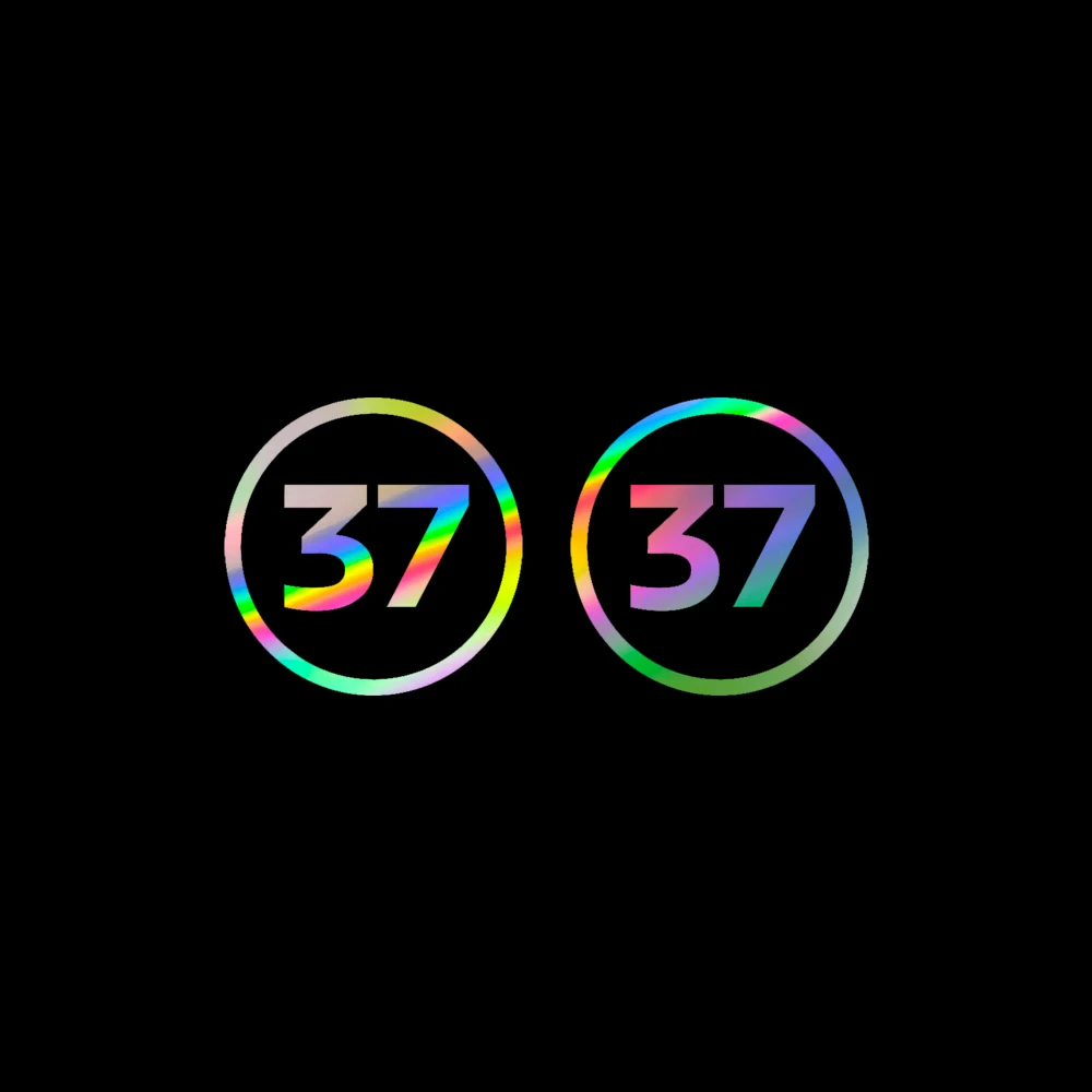 2PCS 37 Number Sticker Car Side Stickers For Mini Cooper J01 J05 U25 F66 F65 R56 R57 R58 R50 R52 R53 R59 R61 R60 F60 F55 F56 F54