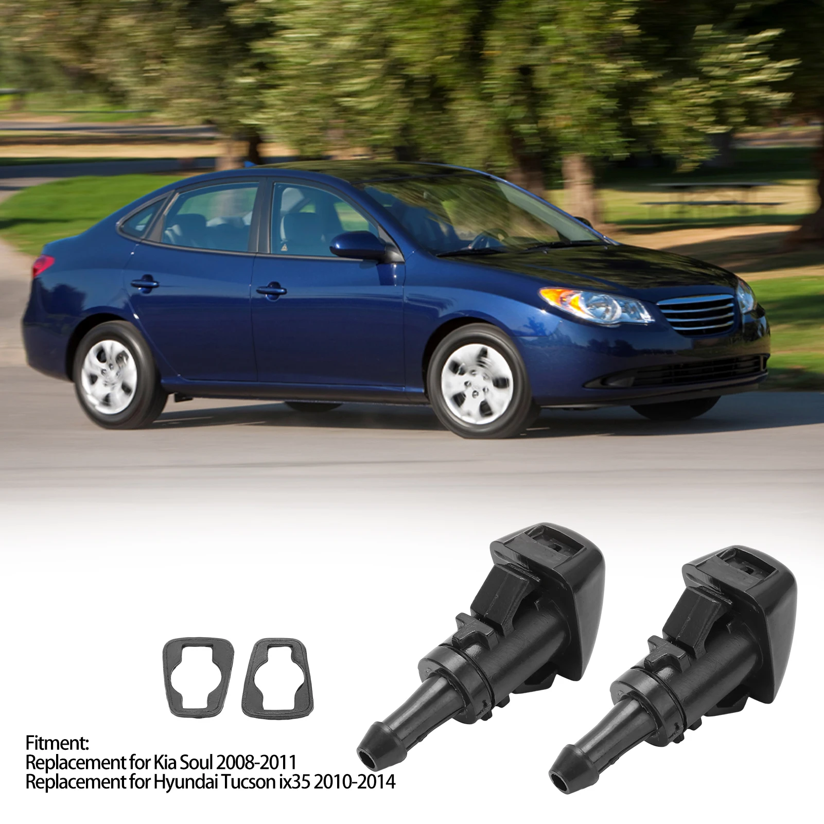 

Форсунка омывателя лобового стекла, форсунка омывателя лобового стекла 98630 ‑ 2K100, замена для Kia Soul 2008 ‑ 2011