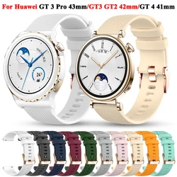 18mm 20mm Strap For Huawei Watch GT 4 41mm /GT 3 Pro 43mm Smartwatch Women Silicone Bands For Huawei Watch GT3 GT2 42mm Bracelet