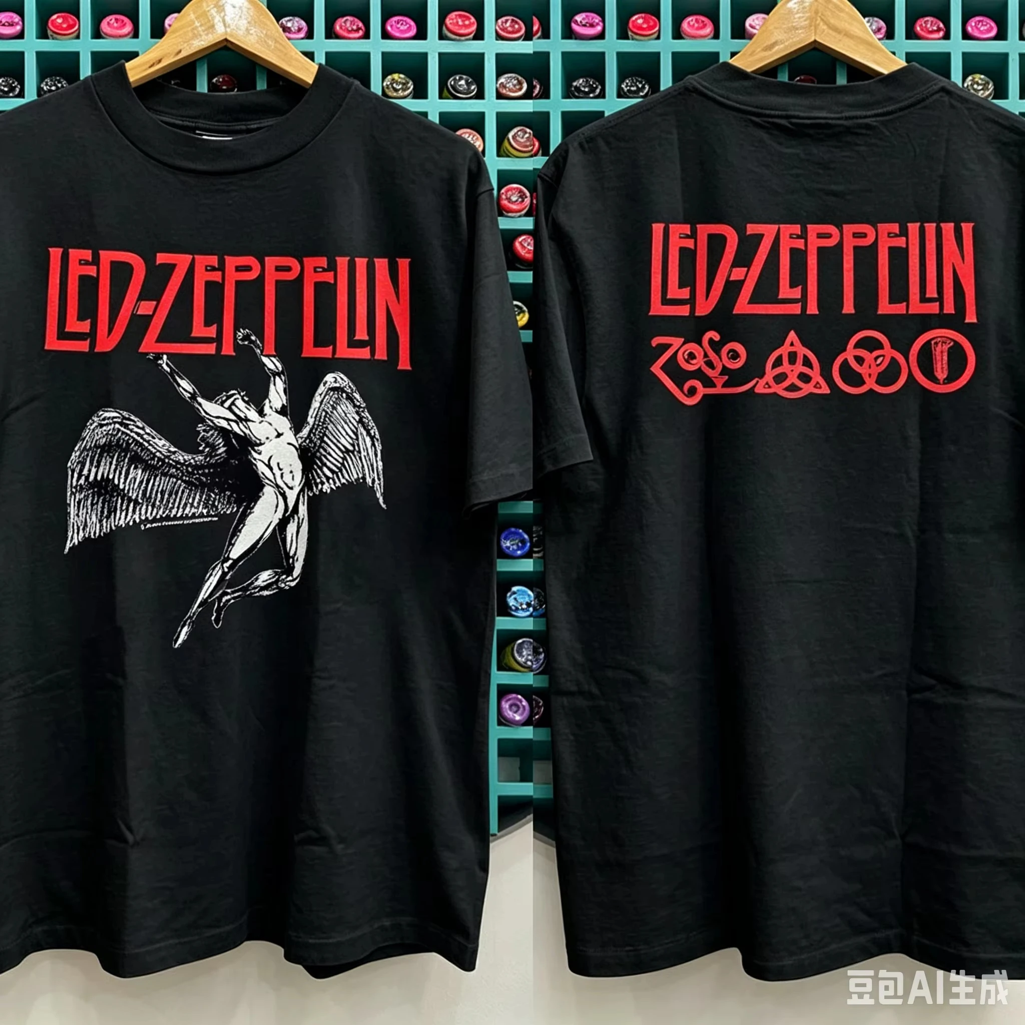 Vintage Led Zeppelin T Shirt Men Kids Woman Summer Cotton Oversized Loose Breathable Casual Daily Wear Short Sleeve Tops