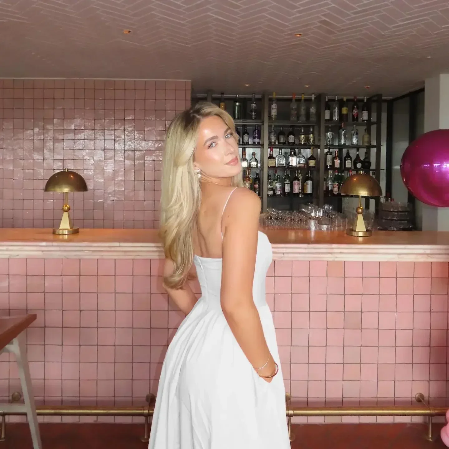 2024 Women\'s Dresses Pink Elegant and Pretty Midi White Vacation Dress Spaghetti Strap Beach Dress A Line Party Dresses