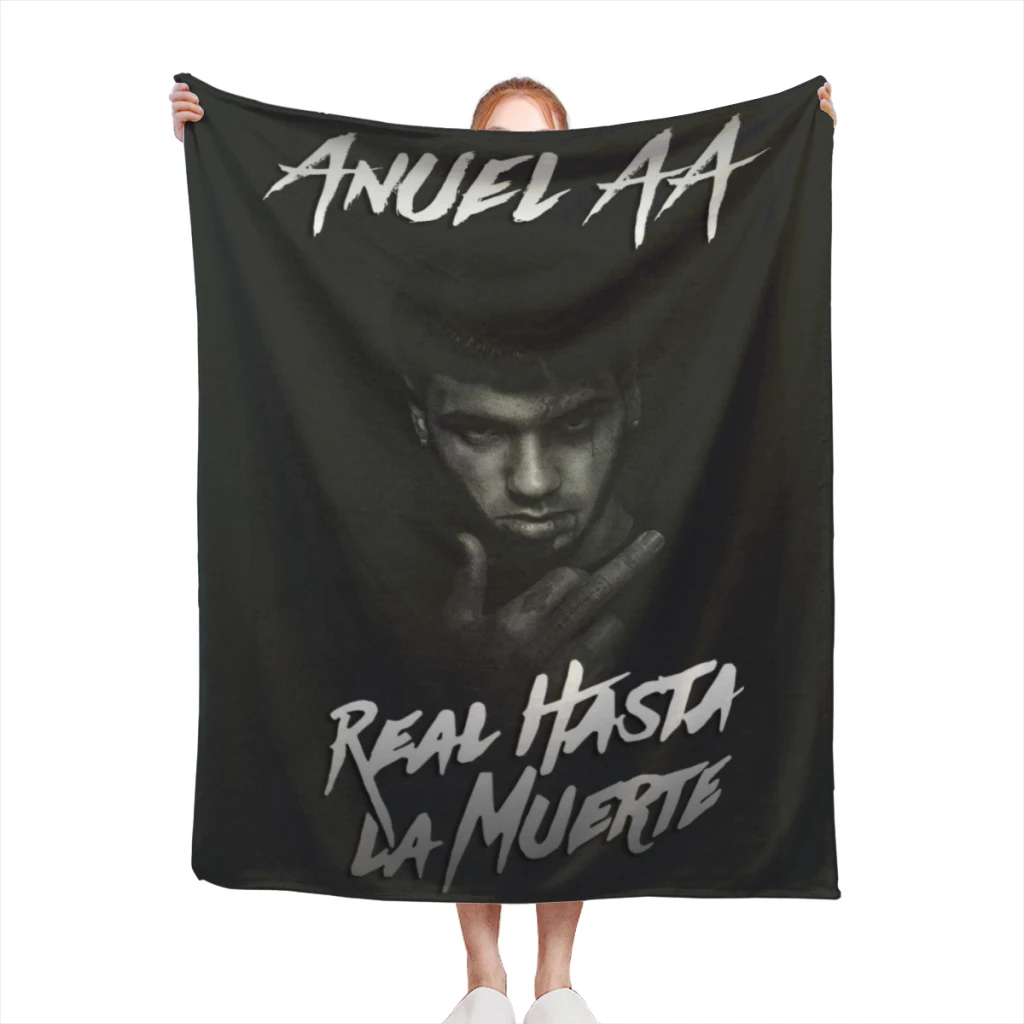 

Anuel AA Rapper blankets Warm Flange blankets Soft and comfortable blanket picnic blanket