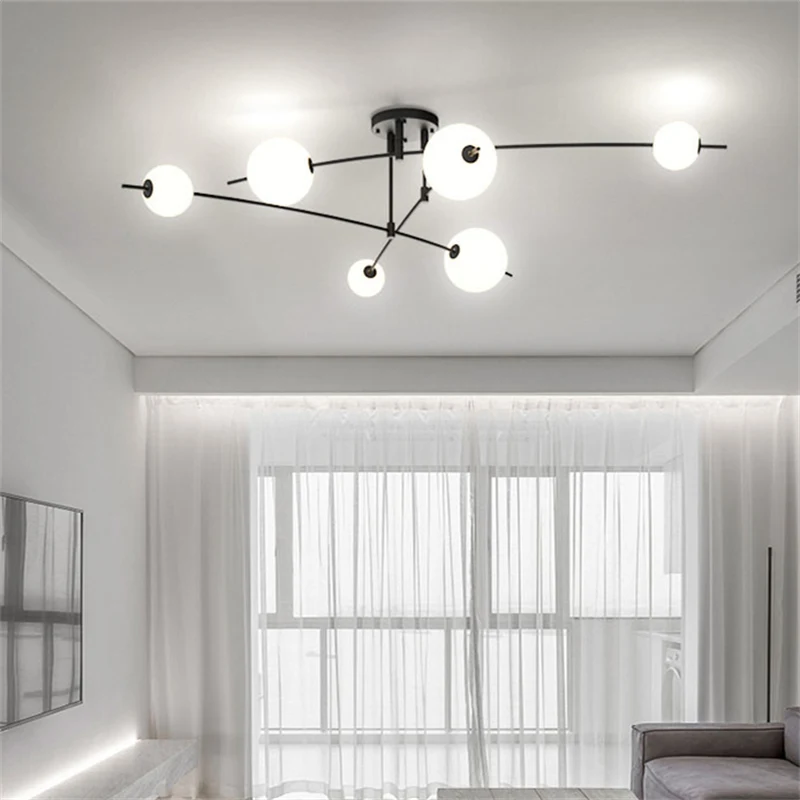 

Denmark Fashion Pendant Lamps LED Creative Magic Bean Design For Apartment Bedroom Restaurant Simple Hanging Light Fixtures