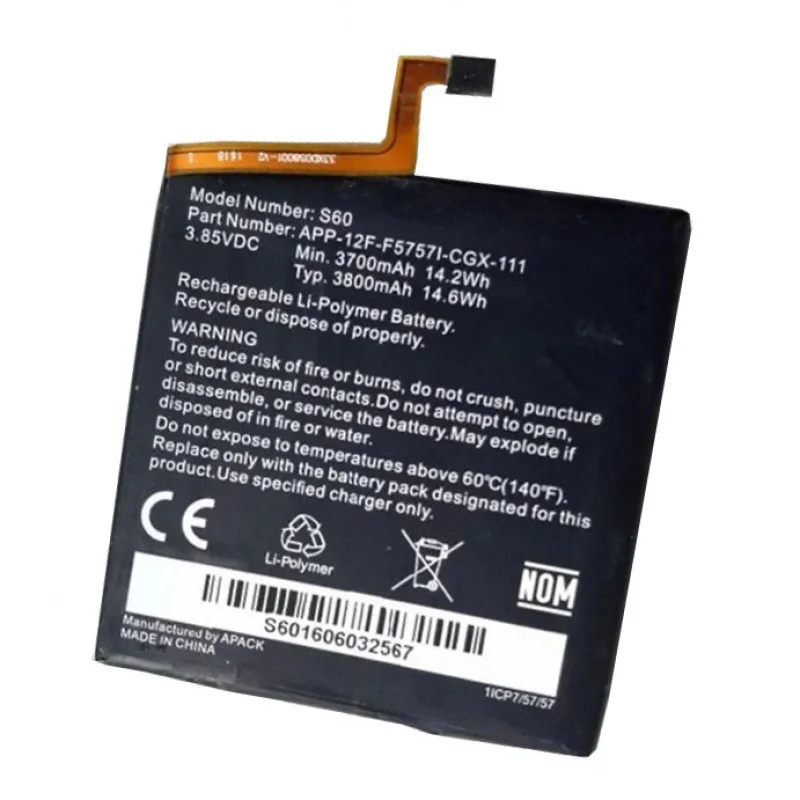 

New 3800mah For S60 APP-12F-F57571-CGX-111 battery with ToolsClippers