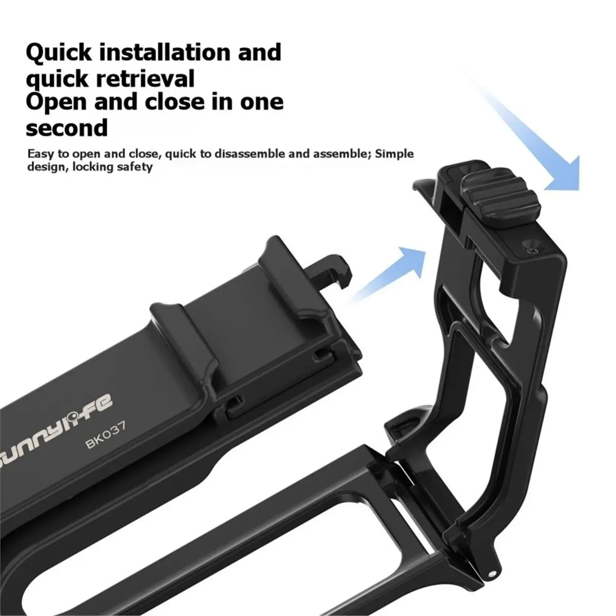 AA80  Street Grip Kit with Storage Bag for Pro 2/1 Hand Grip Mount Quick Release Cage Protective Frame