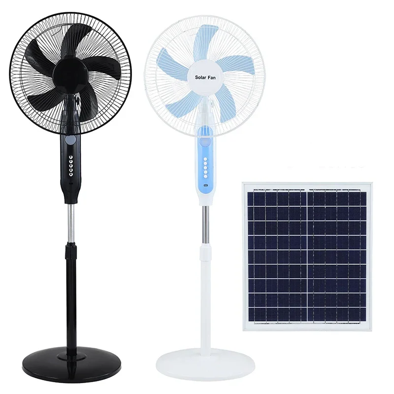 16 inch solar fan powered by lightweight battery