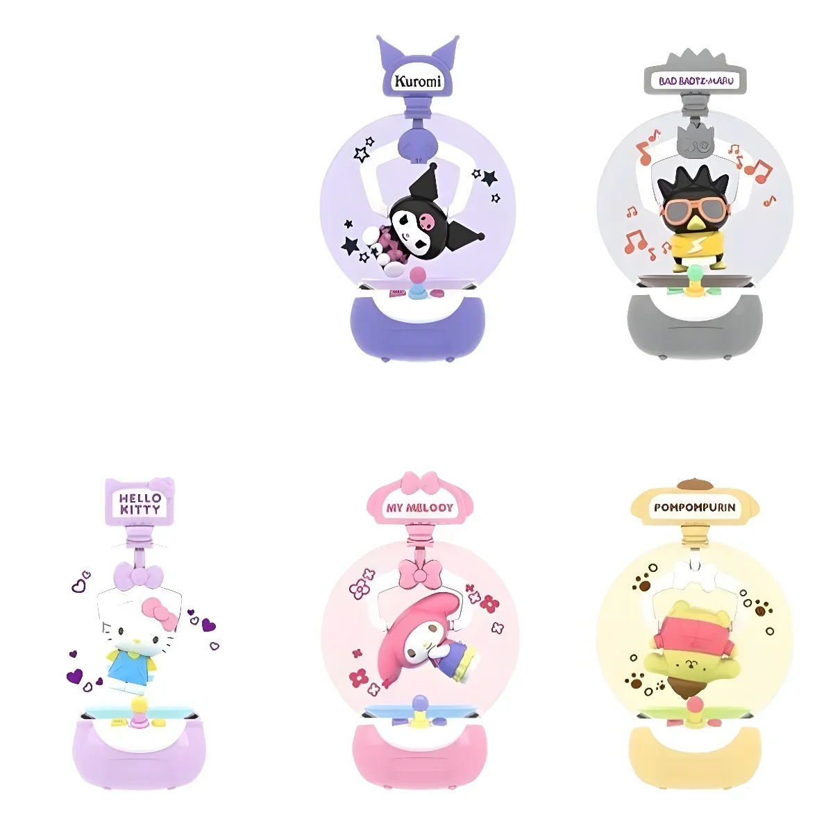 Sanurgente Anime Mini Figure Ornement, réinitialisation Butter Machine Series, Blind Box, Cool Cinnamonoll, Melody Room Decoration, Toy Gift, Authentique