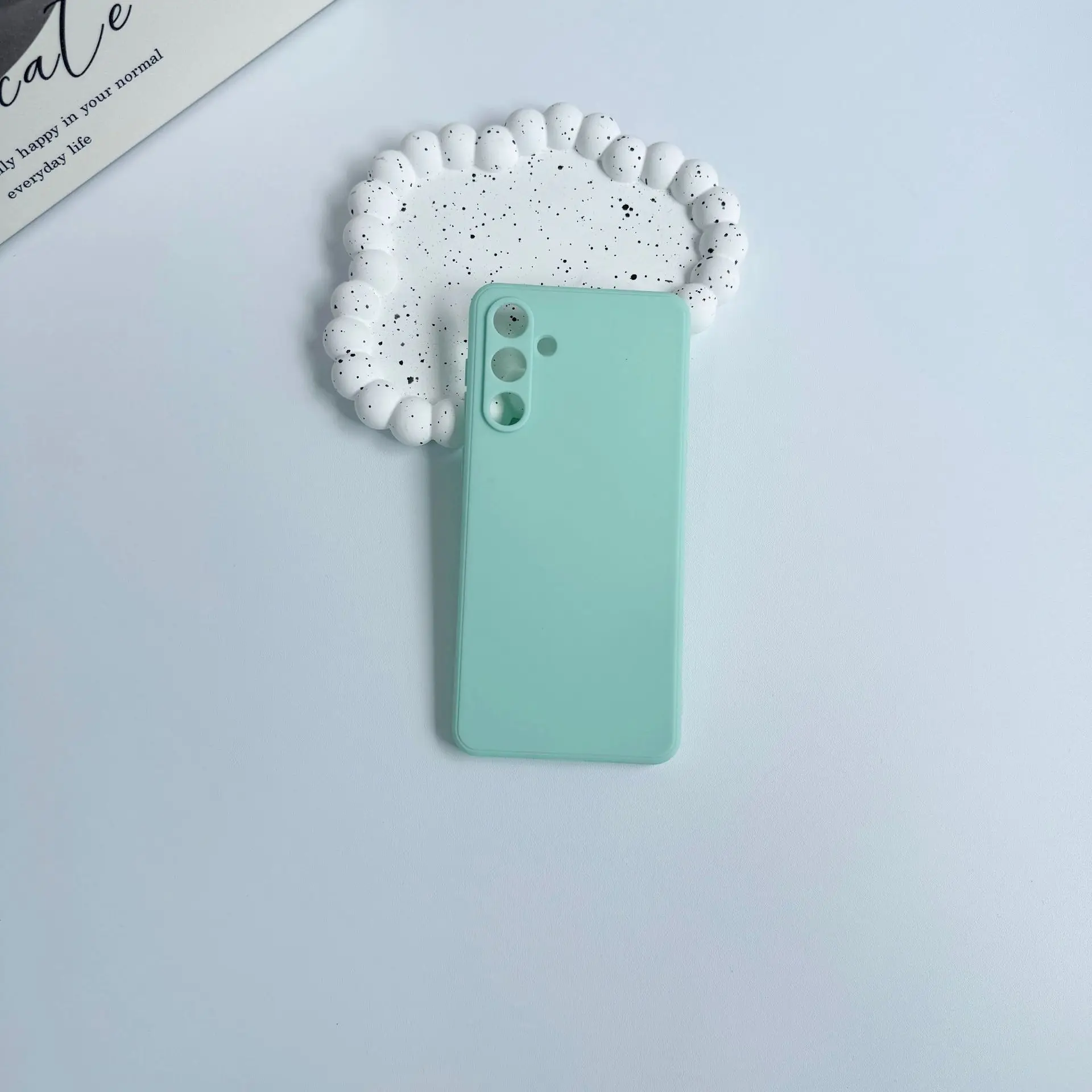 Für Galaxy s26 A52 A17 A05S Full-Cover-Handyhülle mit gerader Kante und Würfelmuster aus Silikon A07 – Detail 3