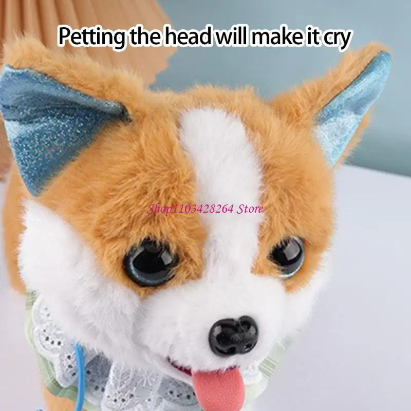 دمية روبوت كهربائية حيوانات محشوة لعبة أطفال لعب الأدوار دعم العاطفة لعبة الراحة