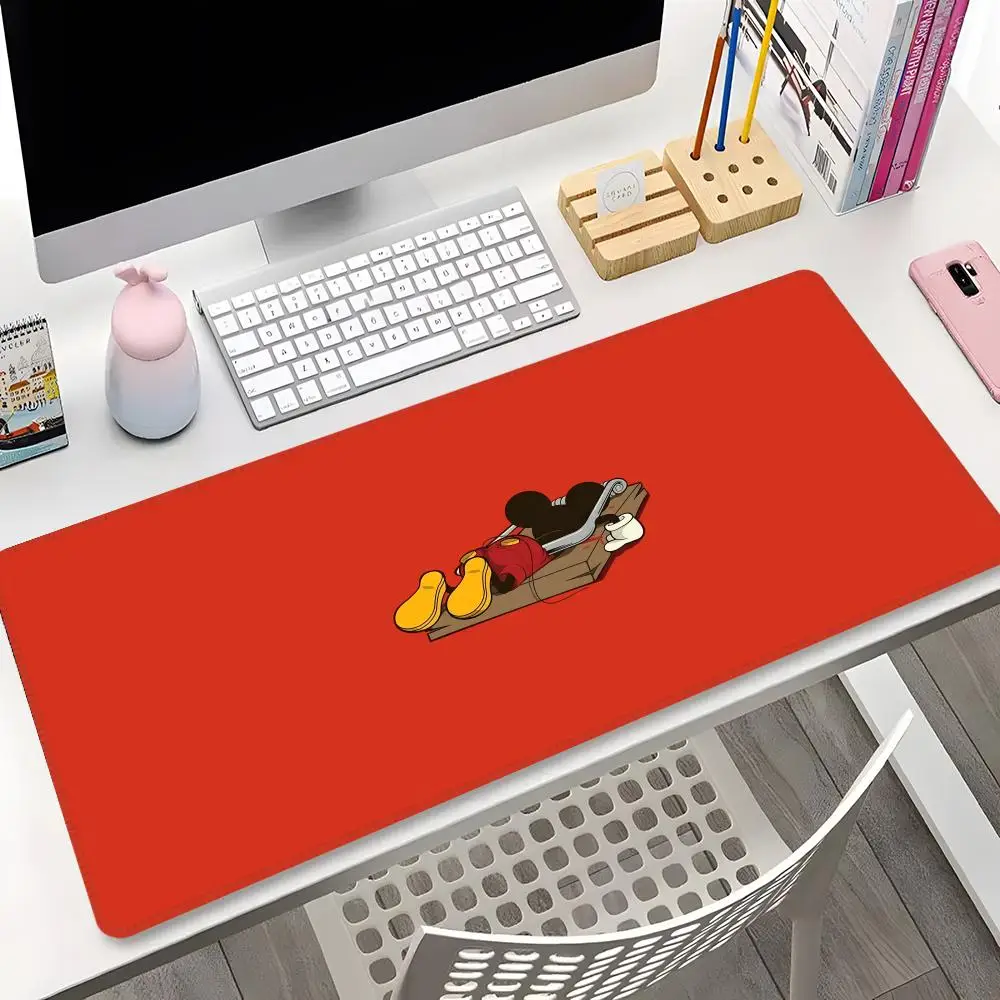 Mickey Mouse Mouse Pad Gaming Locking Edge Big safely Computer Gamer Large Rubber Art Mousepad Laptop Desk Mat