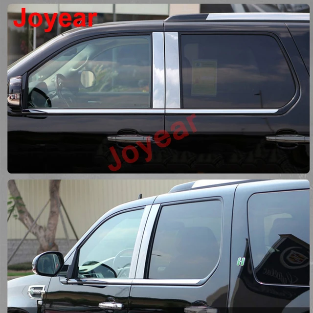 For Cadillac Escalade 2007 2008 2009 2010 2012 2013 2014 Mirror Window  Pillar Posts Set Cover Door Trim Stickers Car Accessories - AliExpress