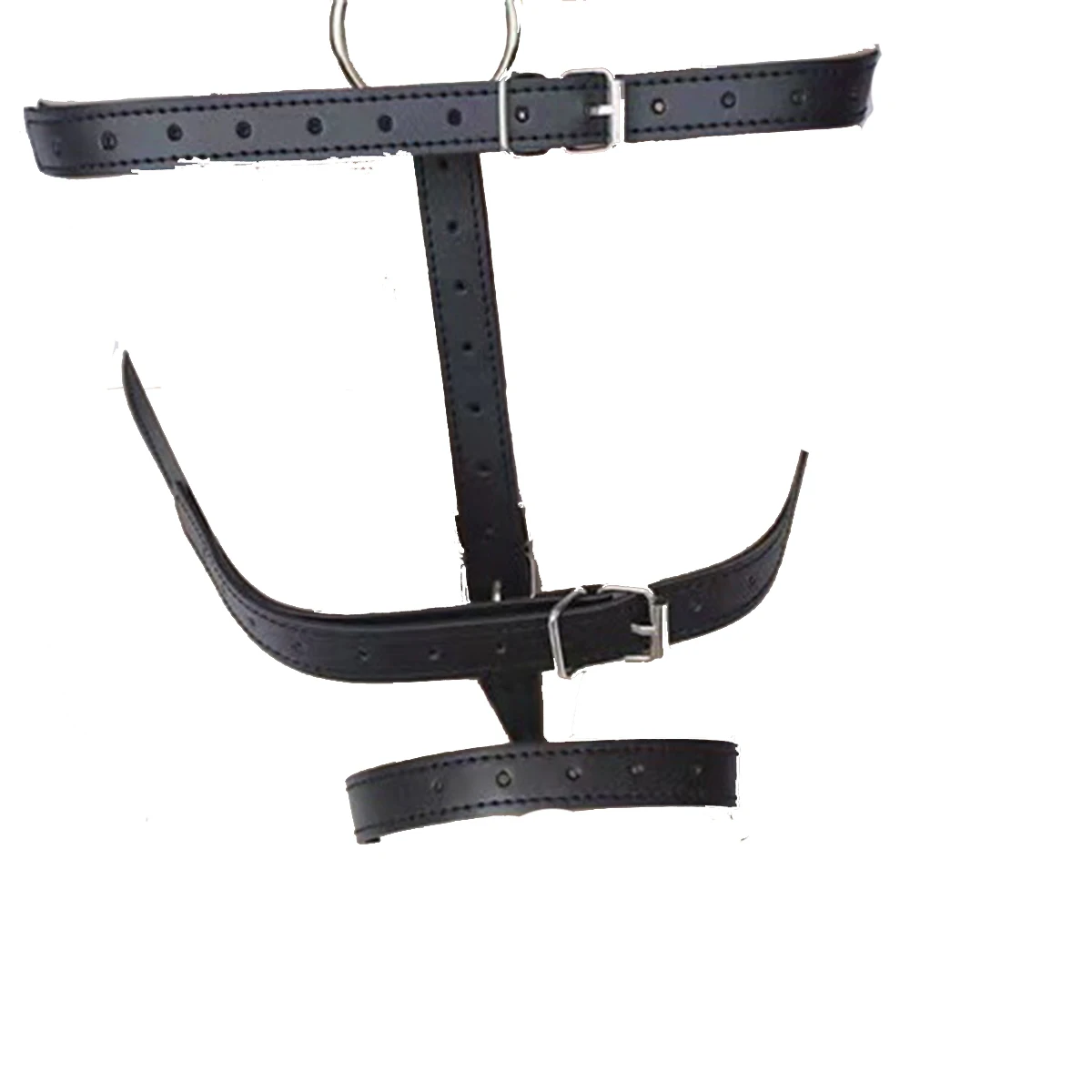BDSM Bondage Women Garter Set Leather Cage Bra Mesh Harness Sexy Woman Toadette Costume Sexy Goth Fetish Lingerie Sex Adult Game view 4