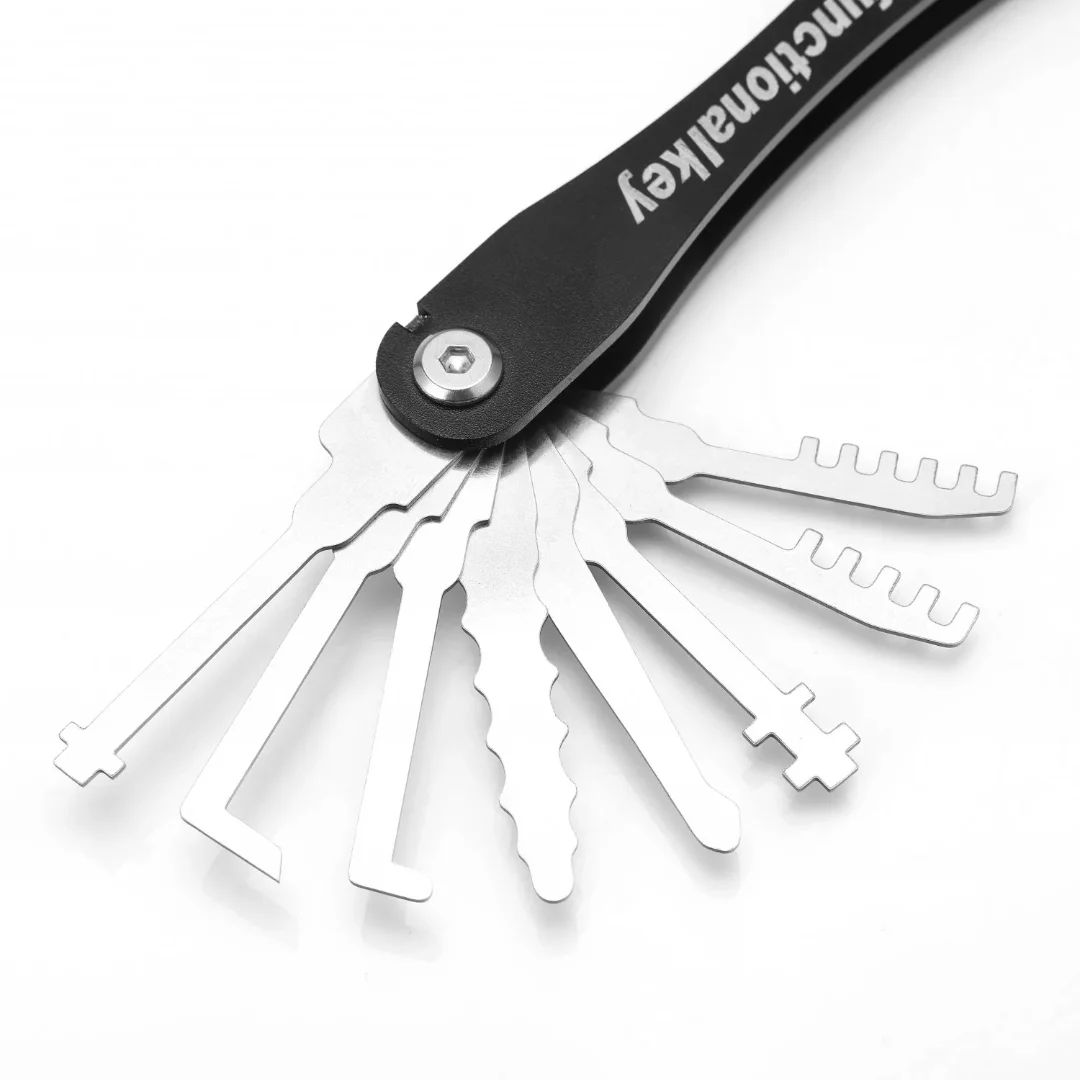 16Pc Double Headed Locksmith Tool Automatic Lock Picking Combination Mini Hook and Hook Disassembly Kit Car Unlocking Puller Kit