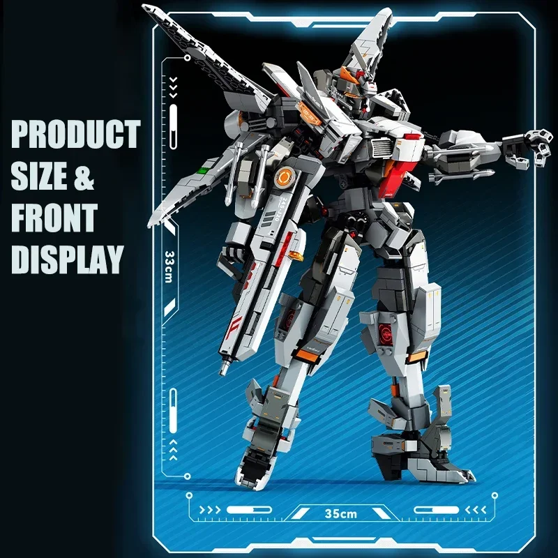 1281 szt. Klocki myśliwca J20 Robot transformacyjny wojownik figurki MOC Mecha Model z klockami do broni zabawki dla prezenty dla dzieci