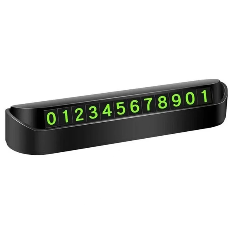 Car Phone Number Card Temporary Parking Card Plate Telephone Number 13x2.5cm