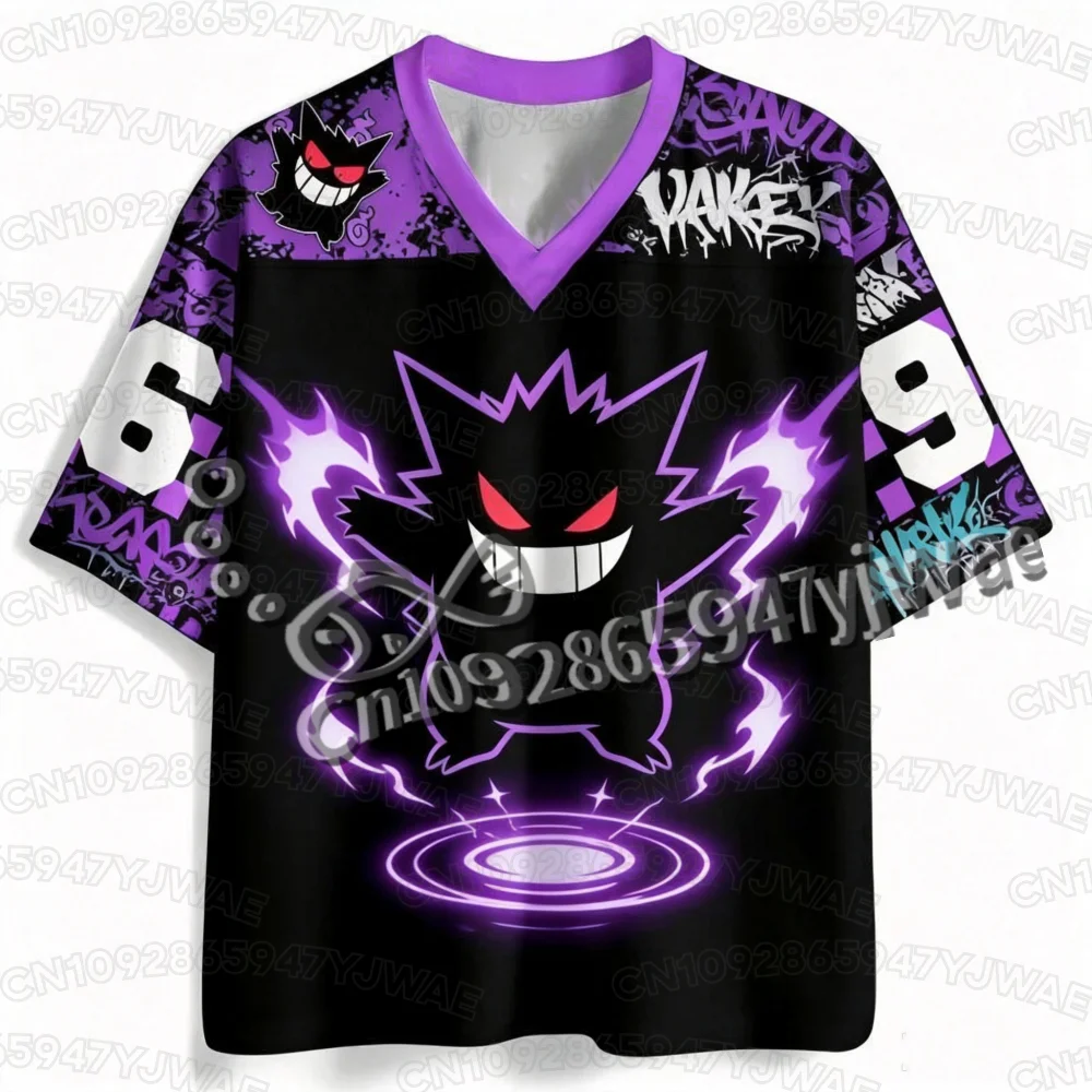 2026 Summer Men's Women's Ghost  Cartoon Theme 3d Print No. 69 Baseball Uniform Jersey Breathable T-Shirt Top