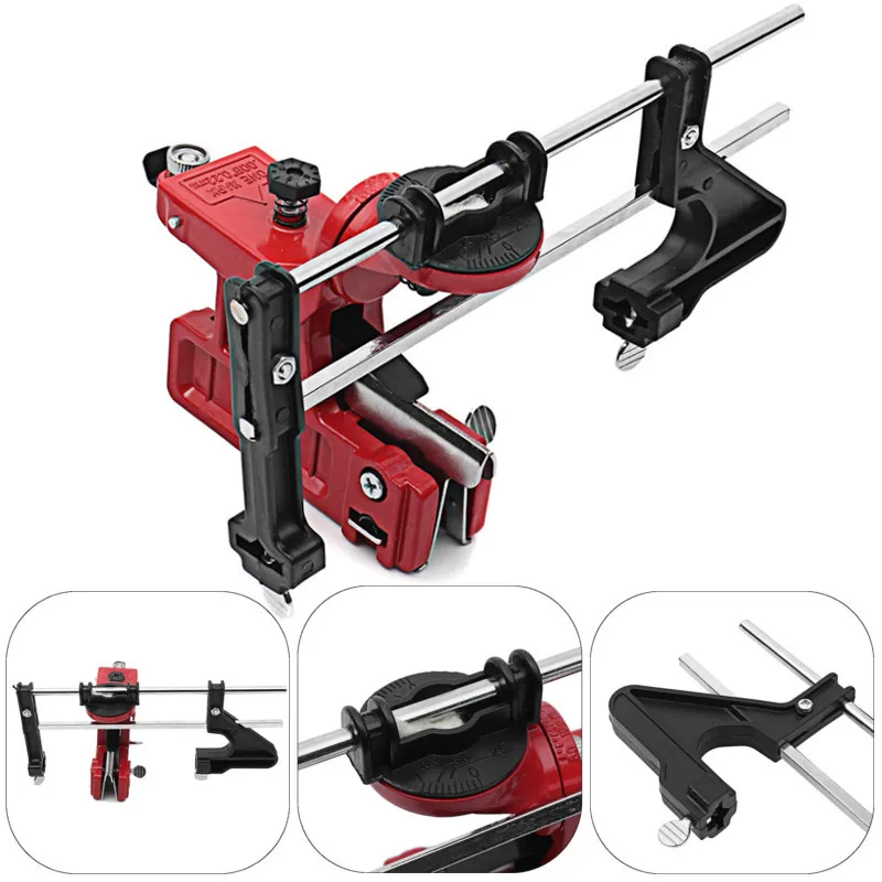 PORK-Universal Pro Lawn Mower Chainsaw Chain File & Guide Sharpener Grinding Guide For Garden Chain Saw Sharpener Garden Tools