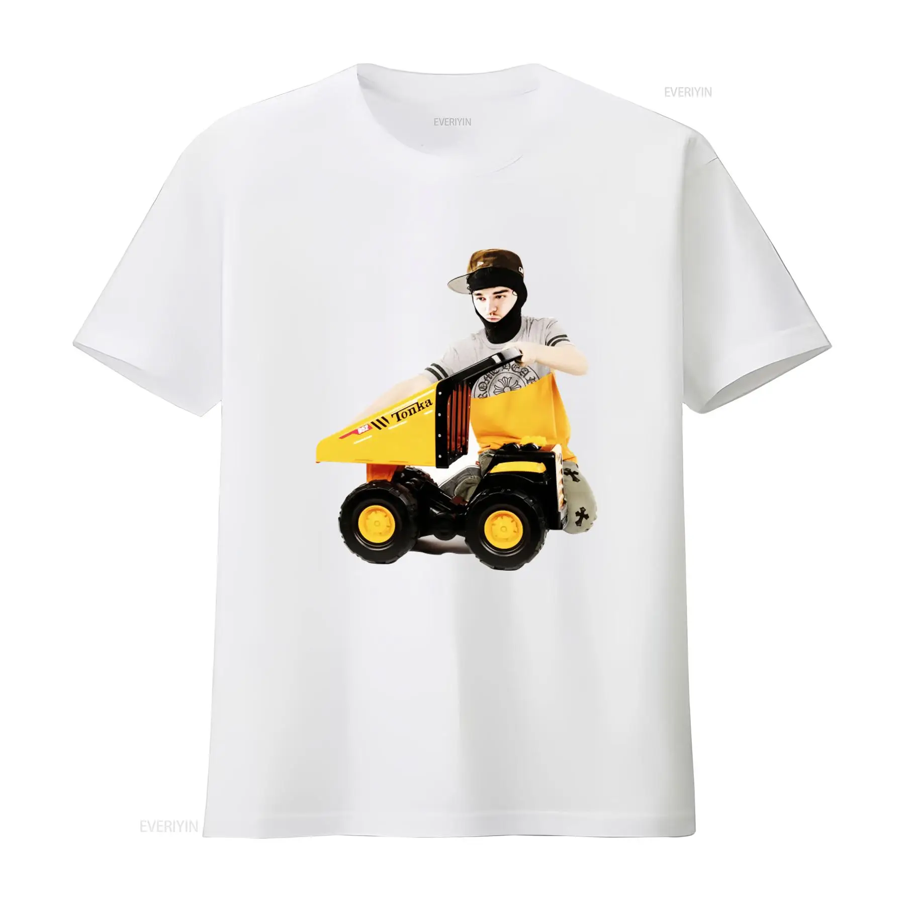 Yeat Tonka Truck T Shirt for Men Rapper Trendy 2Alive Twizzy Funny Streetwear Print Hip Hop Fashion vintage Washed Breathable