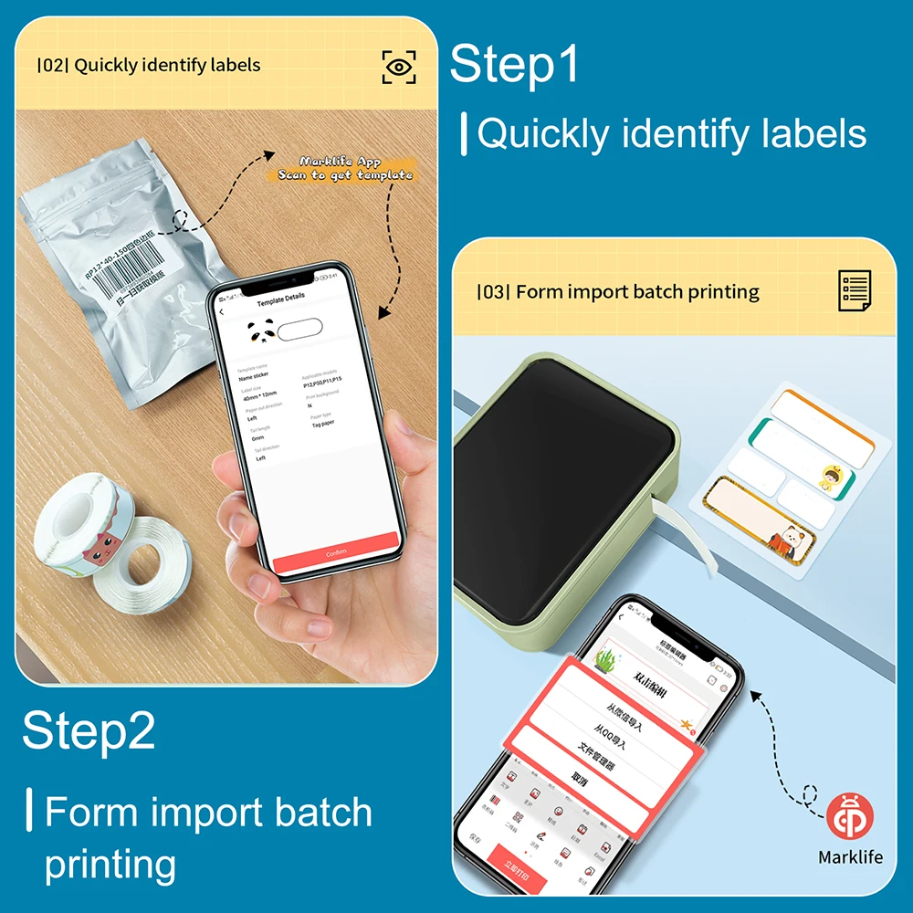 2026 جديد P15 طابعة حرارية للملصقات مثل D11 D110 D101 آلة وضع العلامات سماعة لاسلكية تعمل بالبلوتوث صانع الملصقات مع ملصق التسمية #4