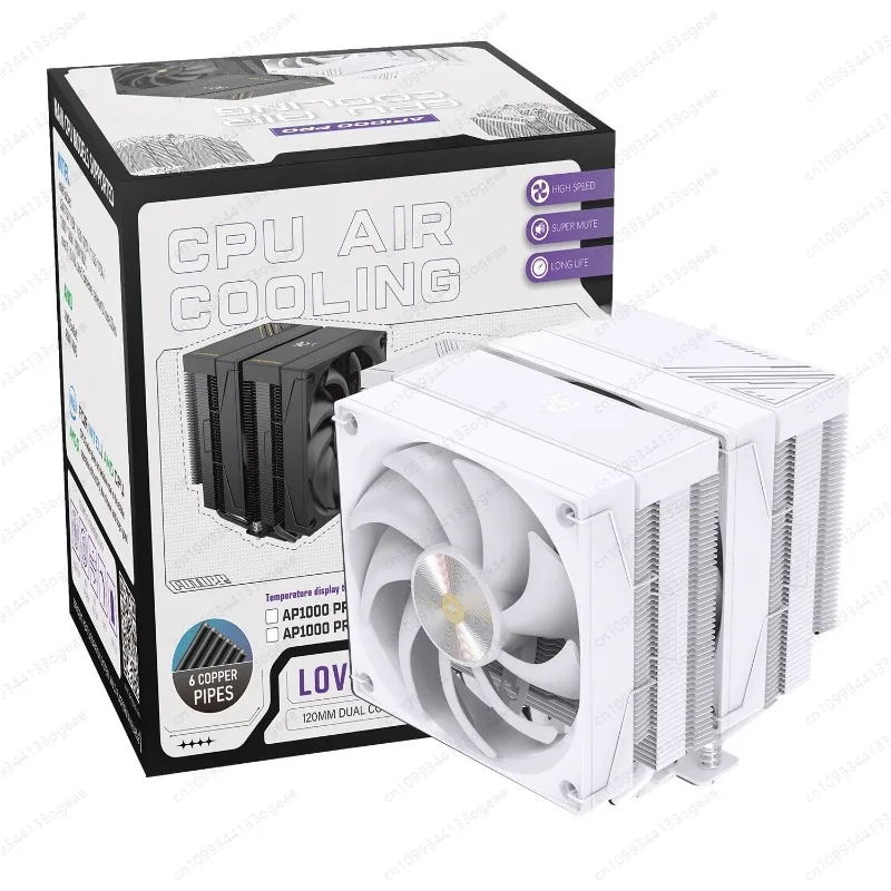CPU COOLER Radiated Temperature Display Screen With Sticker Decal Design LOGO Heatsink PWM ARGB FAN Air Cooler 3/4Pin