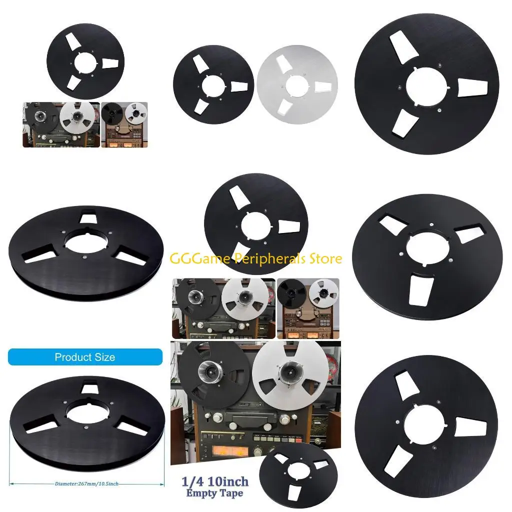

U55B Tape Spool Aluminum Tape Reel with 3 Holes Open Reel Aluminum Open Reel