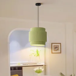 Green White Beige Coffee Resin Chandeliers For Dining Room Parlor Bedside Hanging Lamp E27 Bulb Wire Adjustable