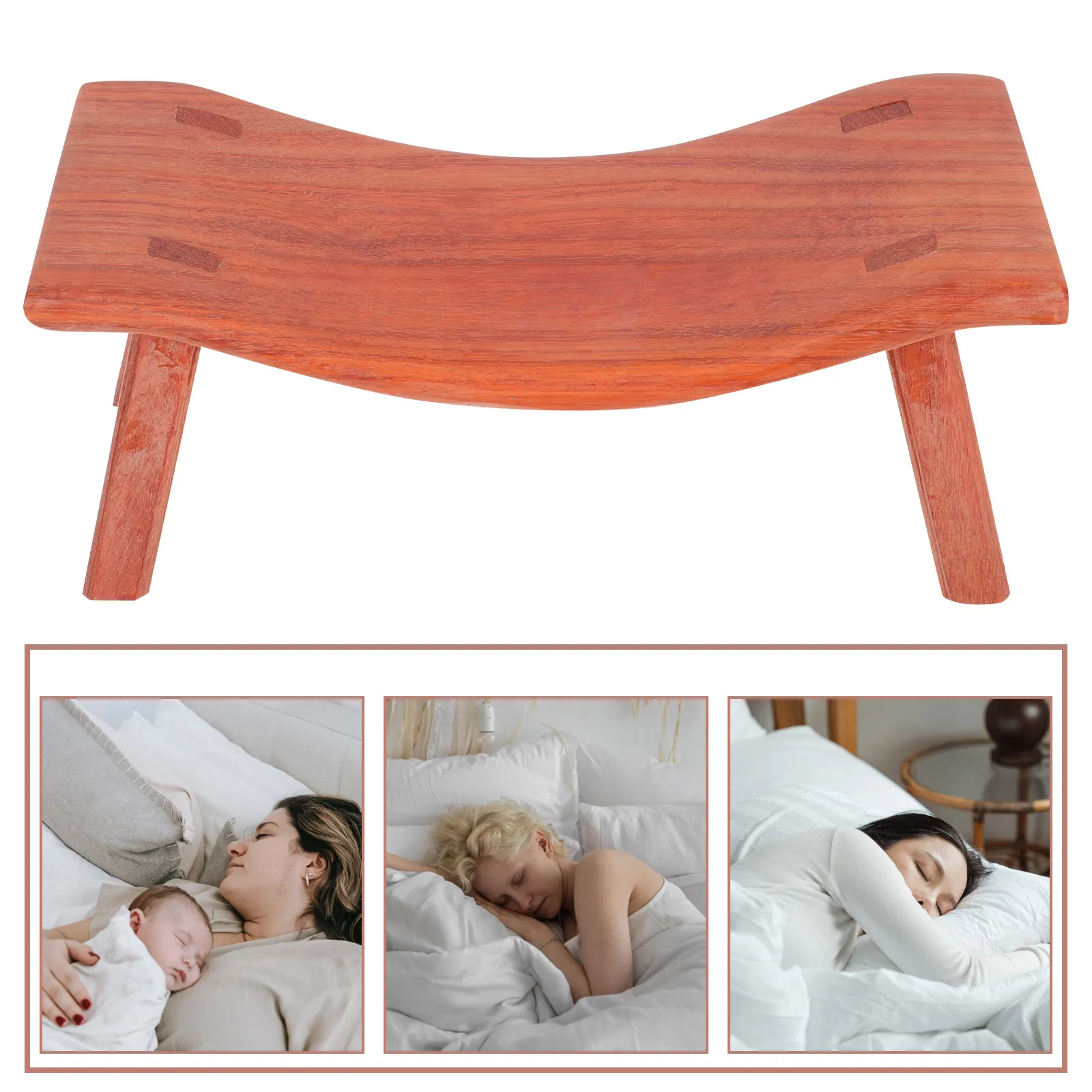 

Деревянная ортопедическая подушка для шеи и массажа из натурального палисандра для сна, выравнивания позвоночника и облегчения состояния суставов