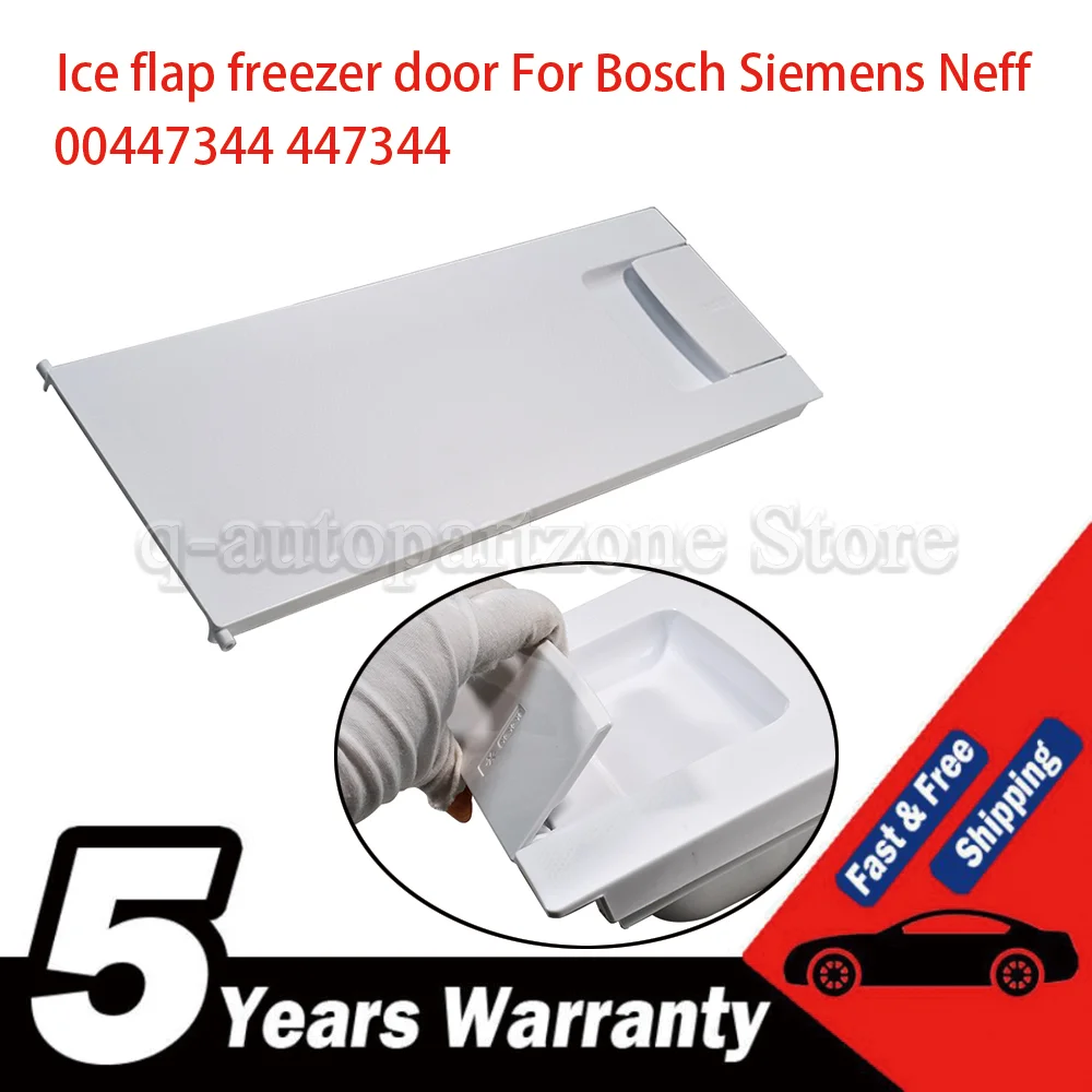 Fridge Freezer Door Flap with Handle Flap Replacement 00447344 447344 for Bosch Siemens Neff Fridge Ice Flap Freezer Door