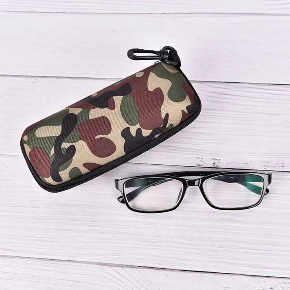 Unisex Anti-pressure Zipper Container Camouflage Protector Eyeglasses Case Eyewear Storage Box Sunglasses Case Glasses Box