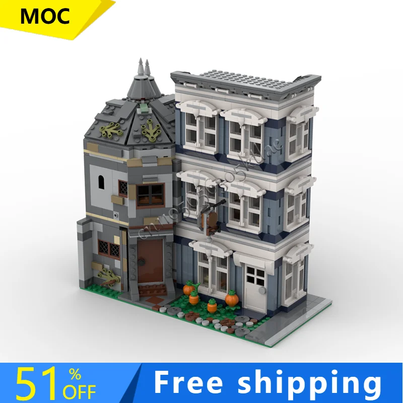 1390 parti Hot Officina di carpentiere Building Blocks Architettura retrò Modello Display Decorazione Giocattolo per bambini Regali di assemblaggio