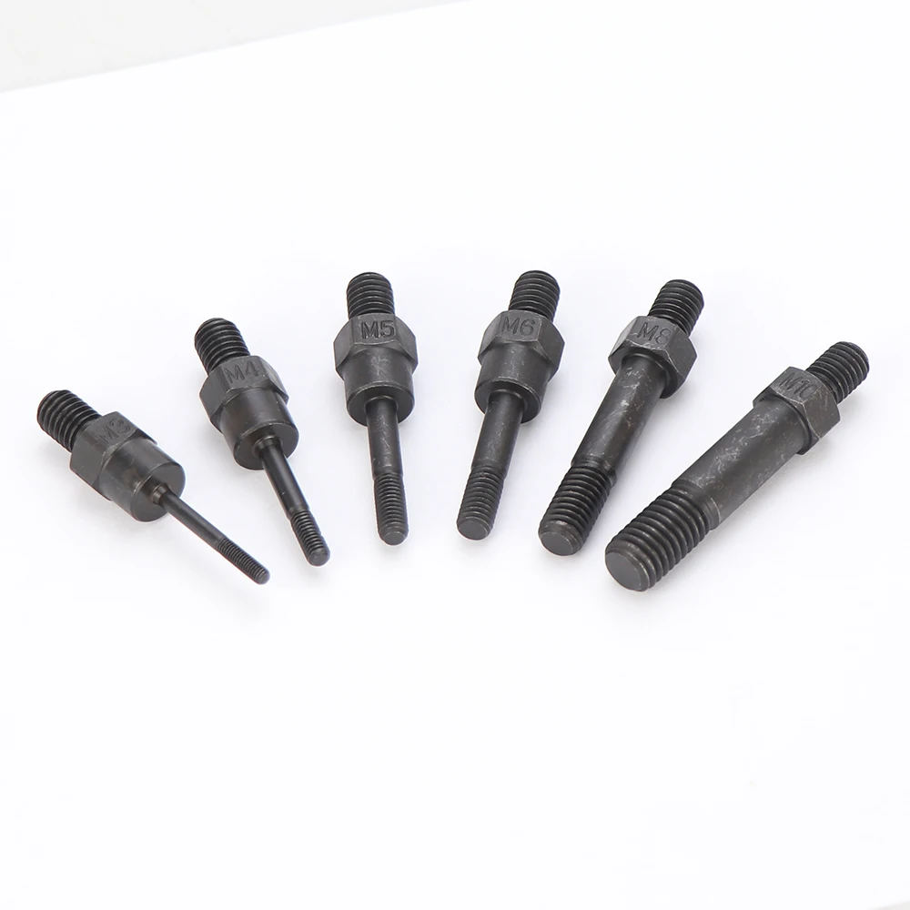 HIFESON Hand Rivet Nut Gun Part Manual Threaded Rivet Head Replacement Screws Pull Rod For BT-606 605 607 M3 M4 M5 M6 M8 M10 M12