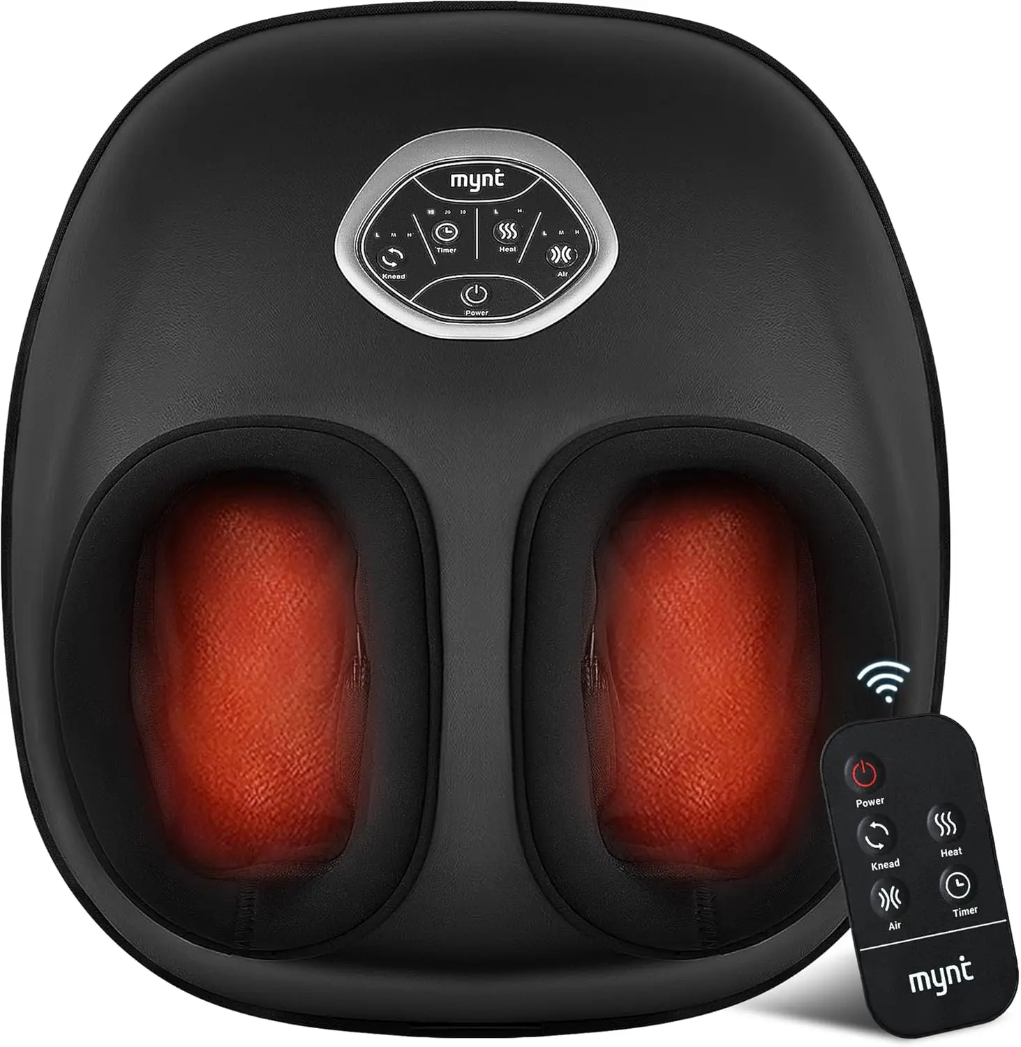 

Shiatsu Foot Massager with Heat, Deep Kneading Electric Massage Machine for Plantar Fasciitis, FSA HSA Eligible, Remote Control, Fits Up to Size 13