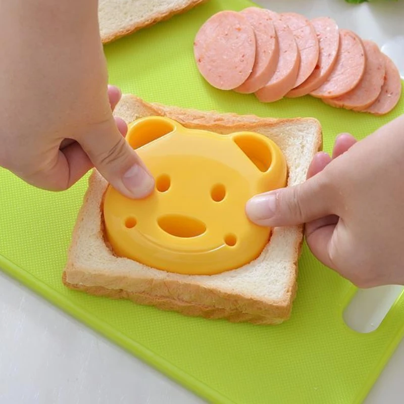 Cute Bear Sandwich Mold Toast Bread Making Cutter Mould Cute Baking Pastry Tools Children Interesting Food Kitchen Accessories