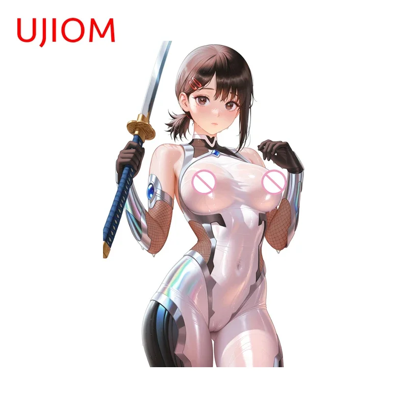 UJIOM Bodysuit Girl Kobeni Mirror Wall Stickers Pretty Waifu Air Conditioner Trunk Aquaflask Decal Edgy House Decoration