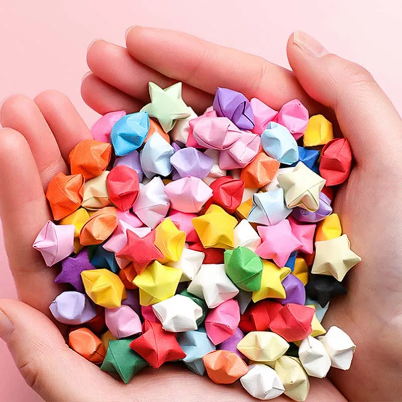 Bulk Assorted Color Star Folding Strips – Quilling Supplies for Handmade Room Decor, Jar Fillers and Creative Art Activities TMZ