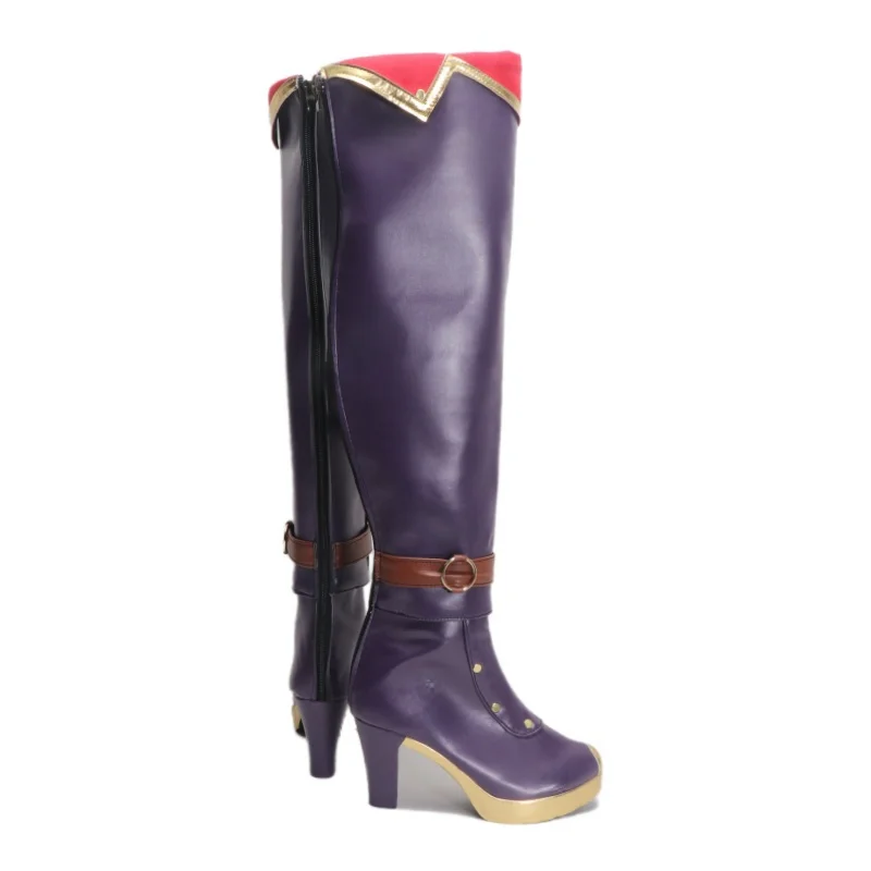 LOL Arcane Caitlyn Cosplay Schoenen Spel LOL Caitlyn Cosplay Laarzen Vrouwen Schoenen Hoge Laarzen Hakken Halloween