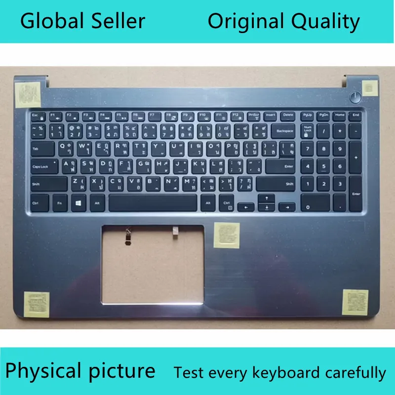 Teclado Backlight para dell vostro 15 5568 v5568, p62f, capa kb, novo