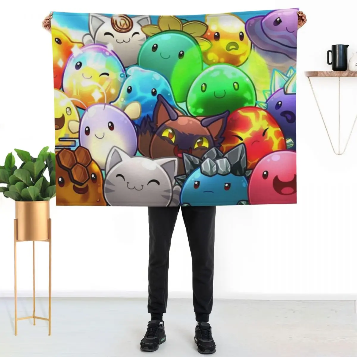 Slime rancher Throw Blanket blankets ands Baby Softest Vintage Summer Beddings Flannel Fabric Blankets