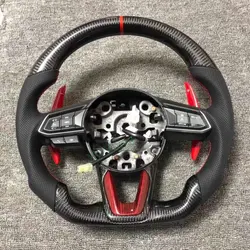 Customize 100% Carbon Fiber With Leather / Alcantara Steering Wheel For Mazda CX4 CX-4 CX5 CX-5 CX30 CX-30