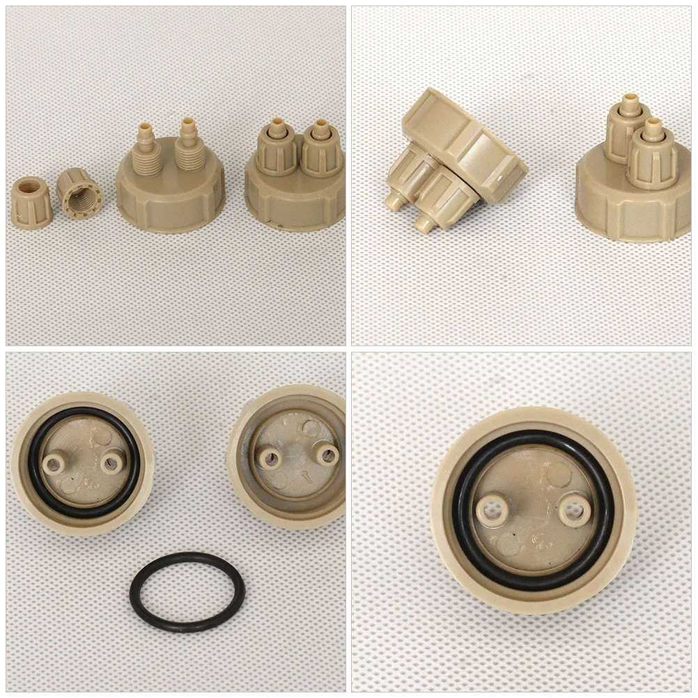 Diffuseur de dioxyde de carbone fait maison, bricolage, bouchons de bouteille de CO2, réacteur d'aquarium ABS, 3 pièces