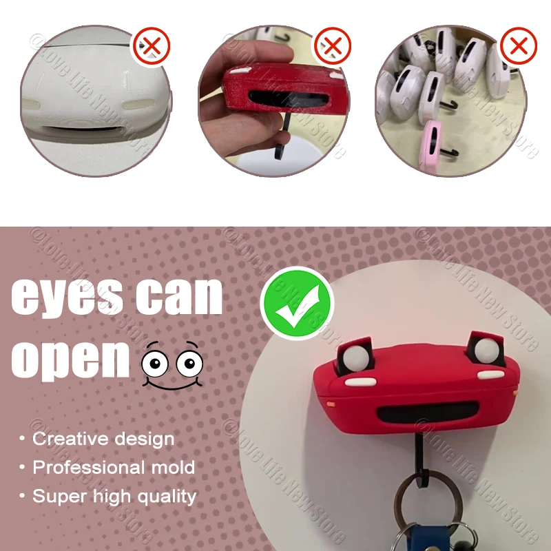 Car Open Headlight Key Holder  Wall Mount Keychain Holder  Key Hooks Vintage Sturdy Practical Entrance Keyholder Key Hangers New