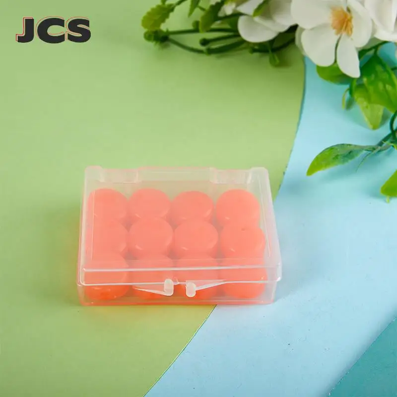 12PCS Silicone Ear Plug Reusable Silicone Wax Earplugs Swimming Moldable Earplugs Noise Reduction Cancelling Sleeping Protection