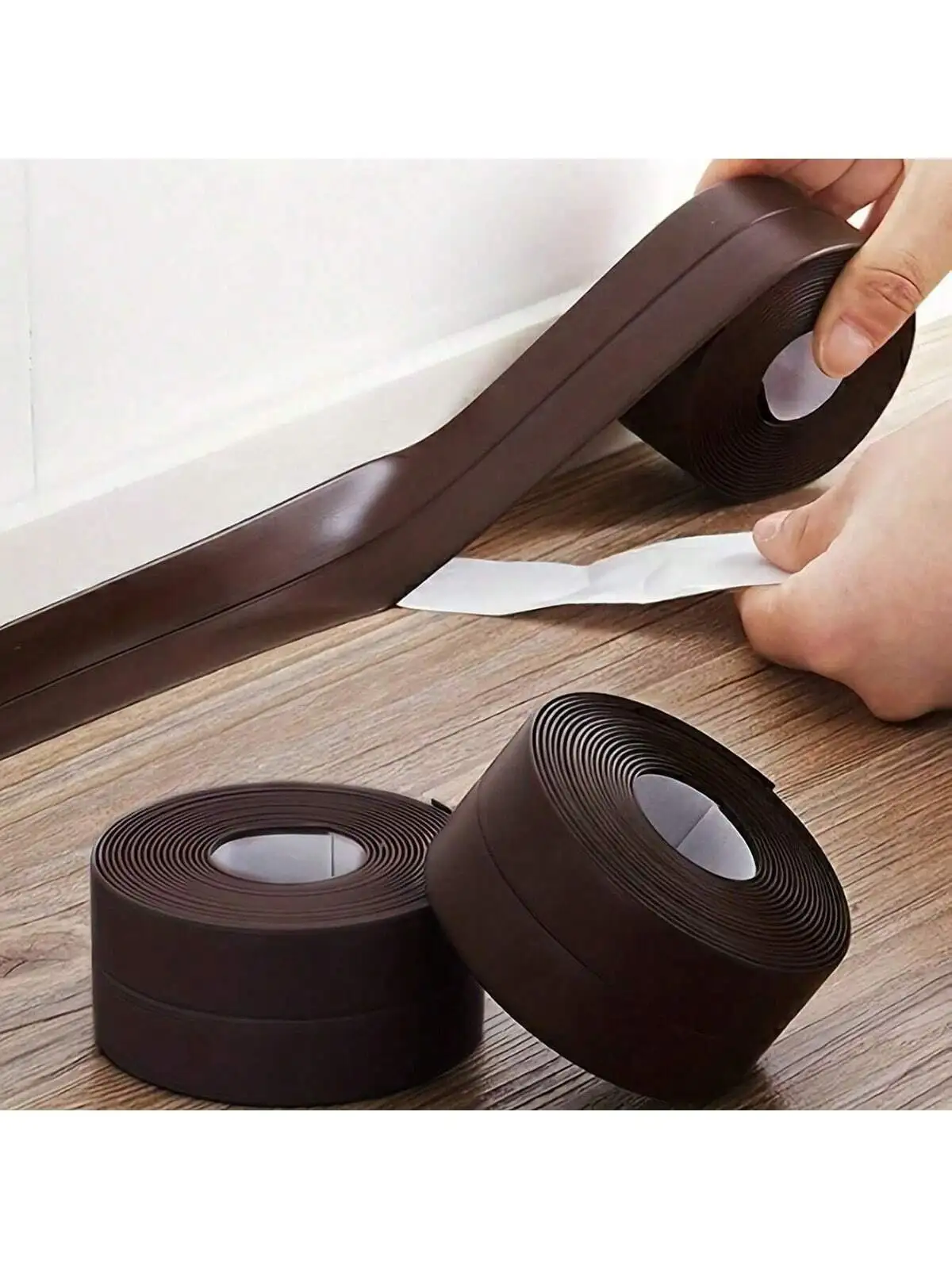 1 Rolle – Wasserdichtes und schimmelresistentes Silikonband für Küche und Bad – Dichtungsstreifen für Lücken, Toilettenkanten und Ecken
