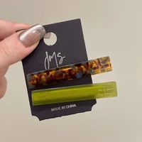 2pcs/set Acetate Hair Clips Font Geometric Hairpins Women Sweet Cute Simple Bang Side Pin Girl Hair Accessories - Image 5