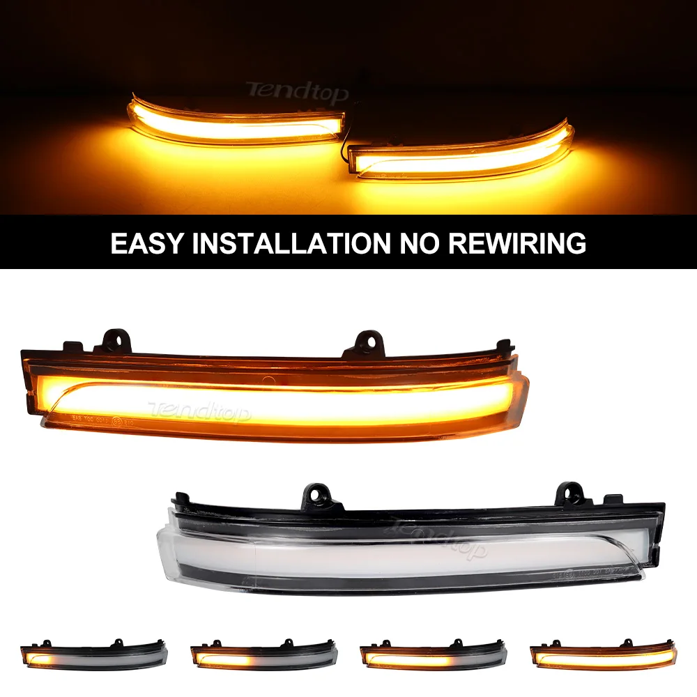 Para Volkswagen Jetta Mk6 SE 2012-2018 GOL Geração 6/7/8 FOX Luz Indicadora de Direção LED Dinâmica para Espelho Retrovisor