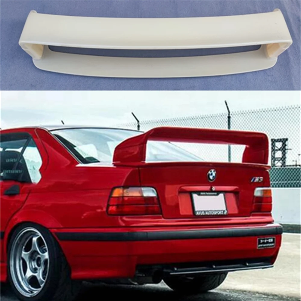 

For BMW E36 M3 spoiler 1990-2000 BMW M3 series GT Style spoiler E36 Series 3 coupe ABS plastic unpainted Rear spoiler Wing