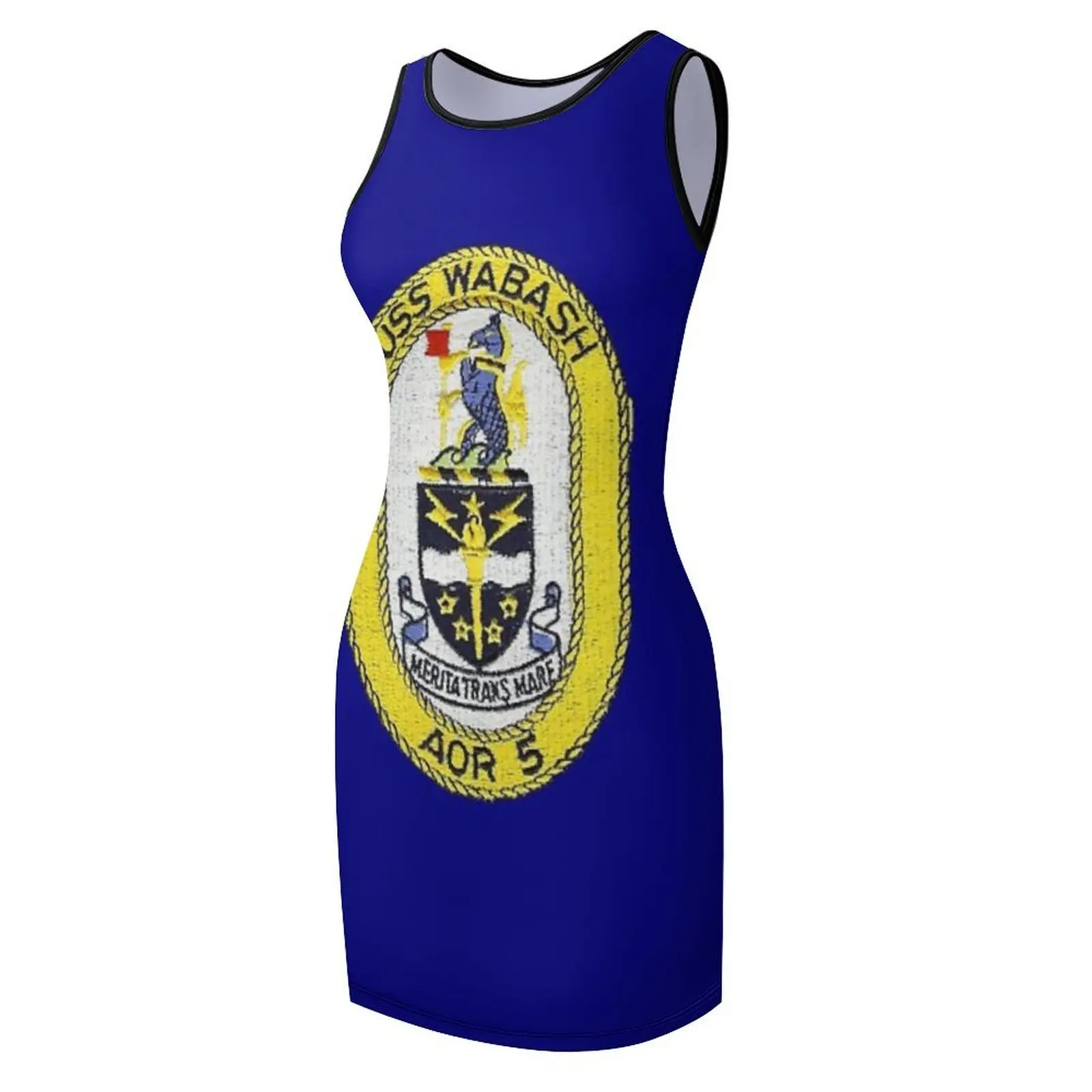 USS WABASH (AOR-5) magasin de navire sans manches robe d'été vêtements pour femmes robes pour fête de mariage robes de soirée femmes vêtements pour femmes