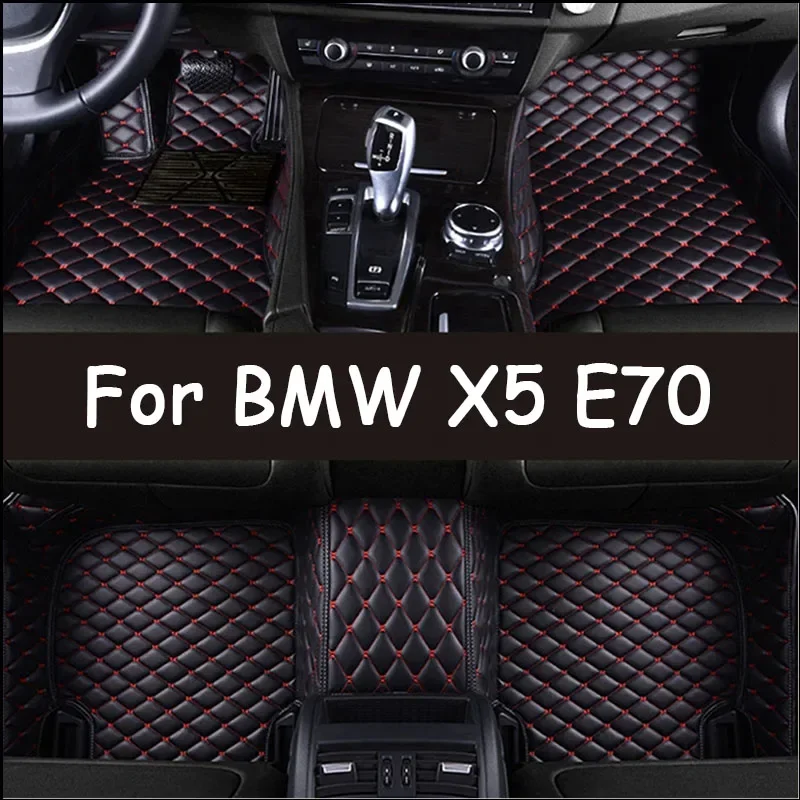 

Автомобильные коврики на заказ для BMW X5 E70 2006-2013 лет, ковер из искусственной кожи, аксессуары для интерьера автомобиля 0529