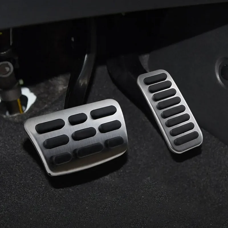 For Kia Stonic Niro 2017 2019 2020 2021 Stainless Steel AT Accelerator Brake Pedal Cover Anti Skid Foot Pad Styling Accessories