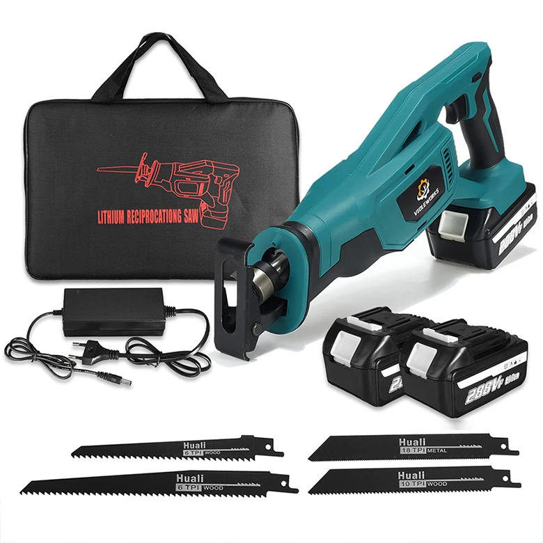 Serra Alternativa Elétrica sem Fio Ferramenta para Cortar Metal e Madeira Makita 18v Bateria com Lâminas Bateria Li-ion 1500w 288vf pc Pcs
